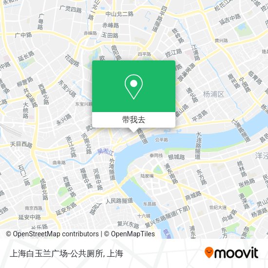 上海白玉兰广场-公共厕所地图