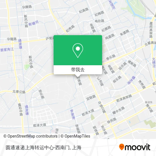 圆通速递上海转运中心-西南门地图
