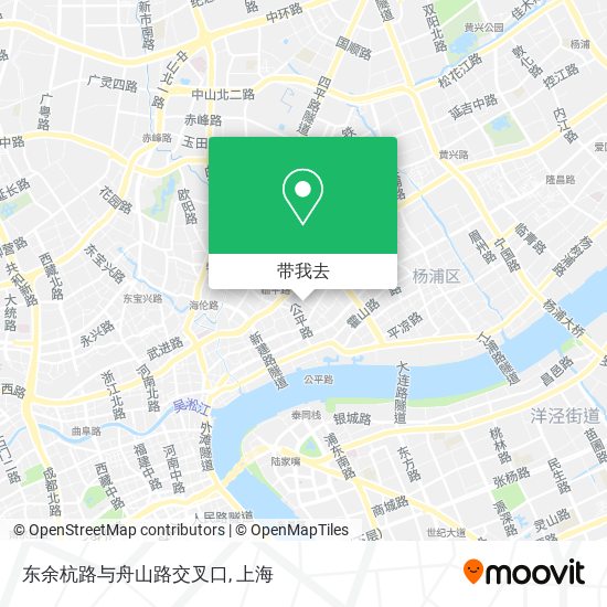 东余杭路与舟山路交叉口地图