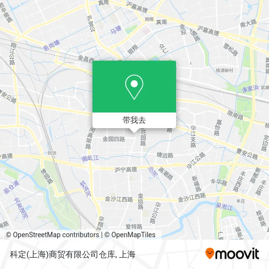科定(上海)商贸有限公司仓库地图