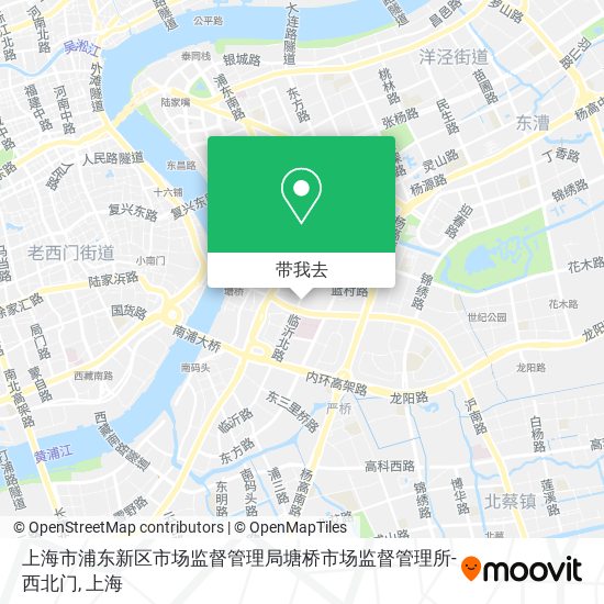 上海市浦东新区市场监督管理局塘桥市场监督管理所-西北门地图