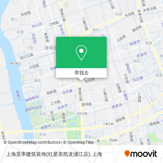 上海昊率建筑装饰(红星美凯龙浦江店)地图