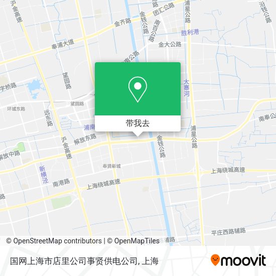 国网上海市店里公司事贤供电公司地图