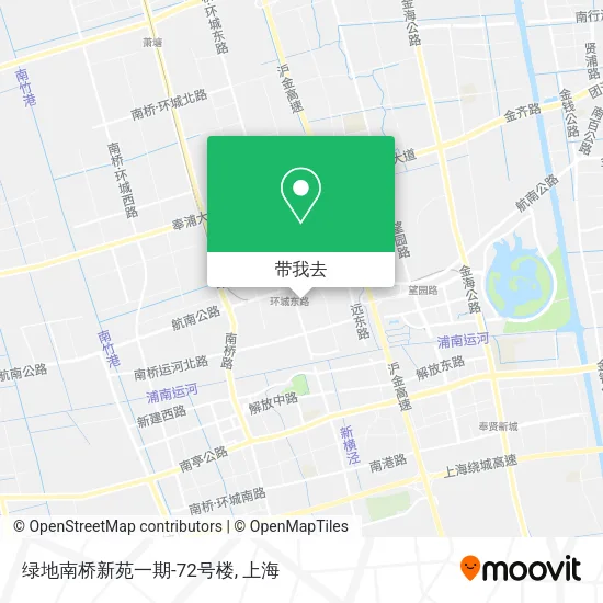 绿地南桥新苑一期-72号楼地图