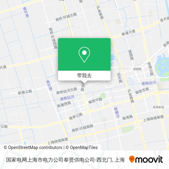 国家电网上海市电力公司奉贤供电公司-西北门地图