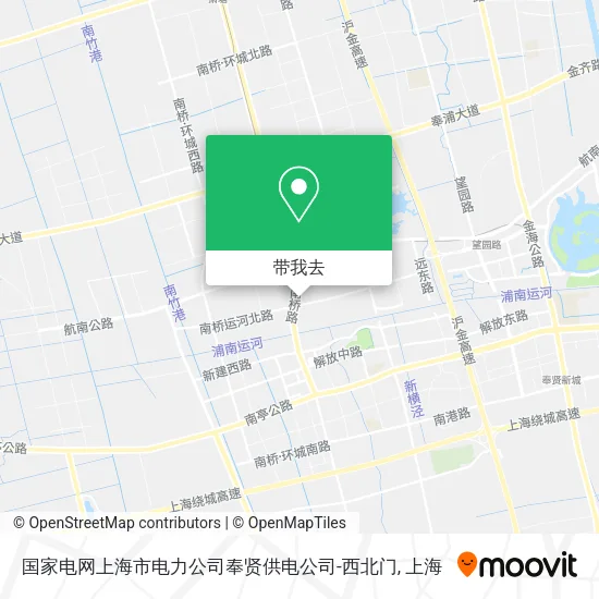 国家电网上海市电力公司奉贤供电公司-西北门地图