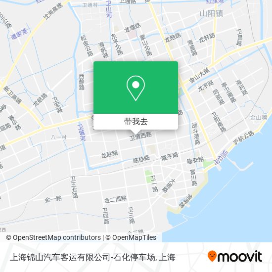上海锦山汽车客运有限公司-石化停车场地图