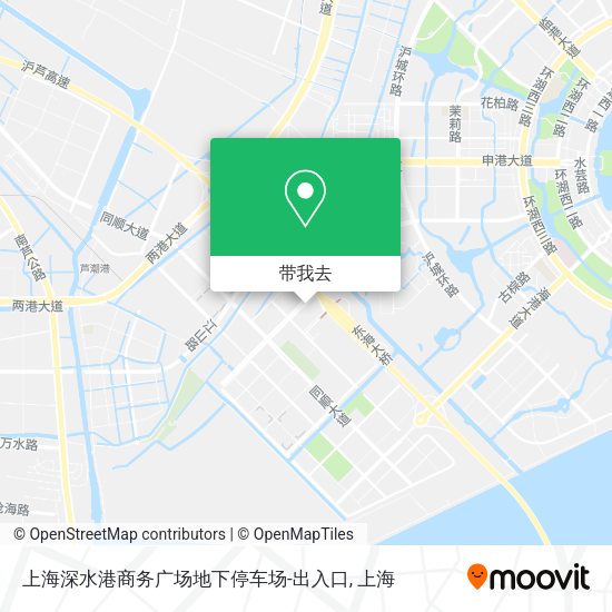 上海深水港商务广场地下停车场-出入口地图
