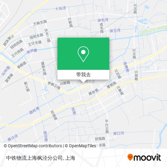 中铁物流上海枫泾分公司地图