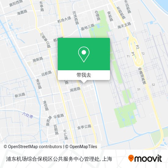 浦东机场综合保税区公共服务中心管理处地图