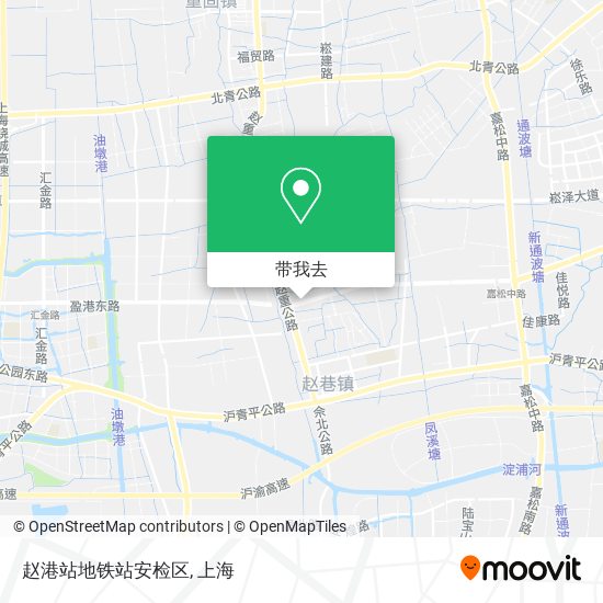 赵港站地铁站安检区地图