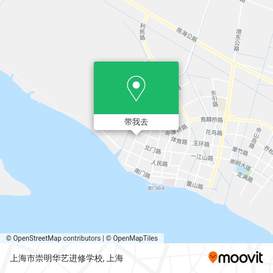 上海市崇明华艺进修学校地图