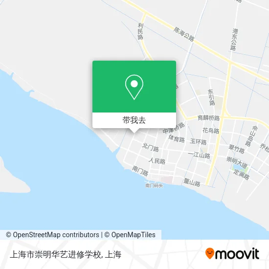上海市崇明华艺进修学校地图