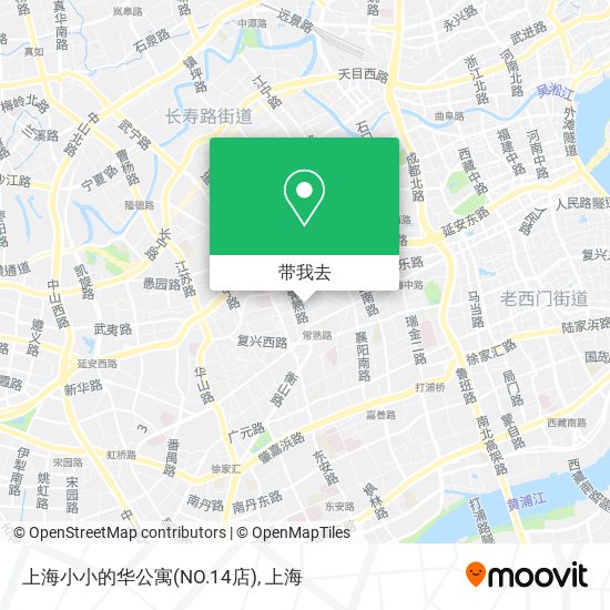 上海小小的华公寓(NO.14店)地图