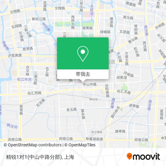 精锐1对1(中山中路分部)地图