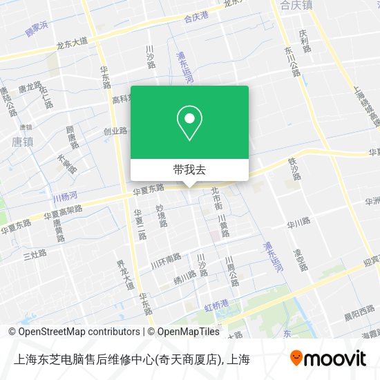 上海东芝电脑售后维修中心(奇天商厦店)地图