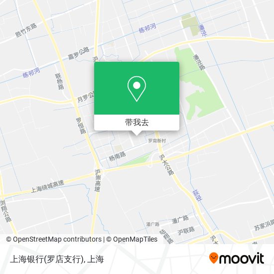 上海银行(罗店支行)地图