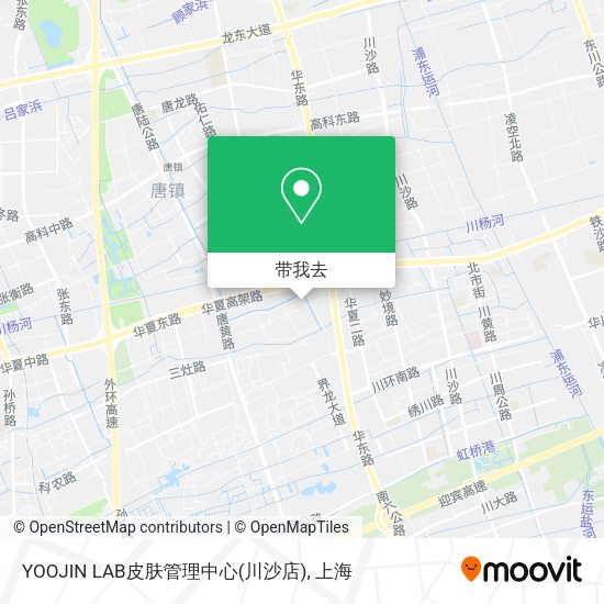 YOOJIN LAB皮肤管理中心(川沙店)地图