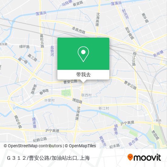 Ｇ３１２/曹安公路/加油站出口地图