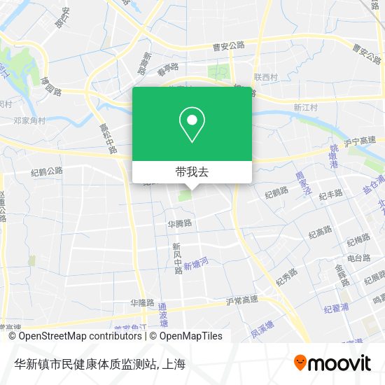 华新镇市民健康体质监测站地图