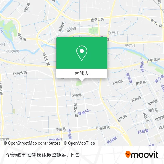 华新镇市民健康体质监测站地图