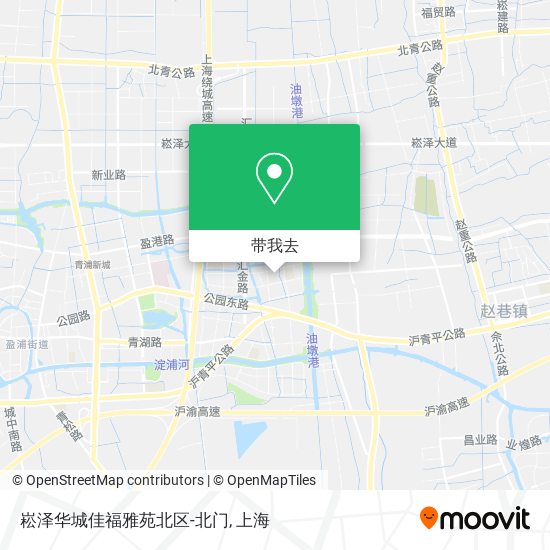 崧泽华城佳福雅苑北区-北门地图