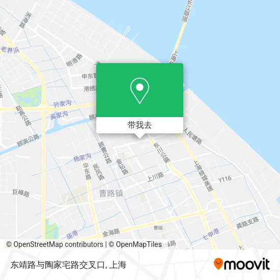东靖路与陶家宅路交叉口地图