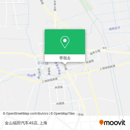 金山福田汽车4S店地图