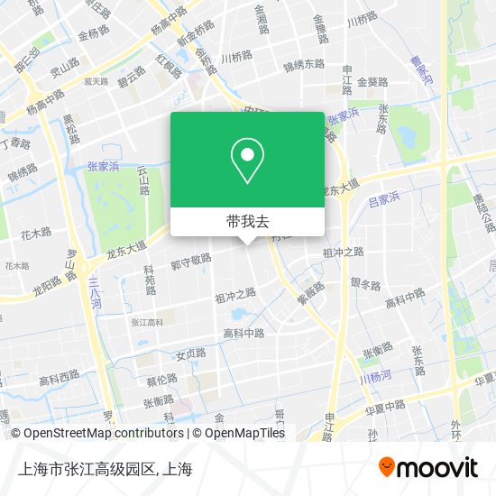 上海市张江高级园区地图