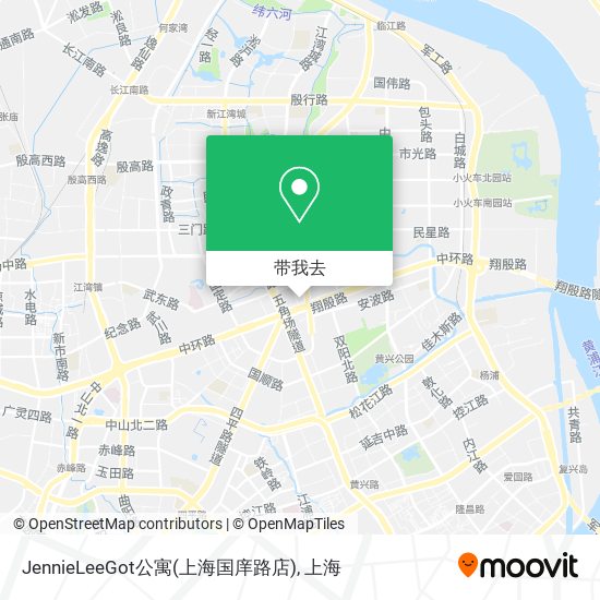 JennieLeeGot公寓(上海国庠路店)地图
