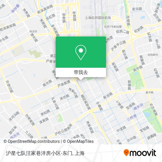 沪星七队汪家巷洋房小区-东门地图