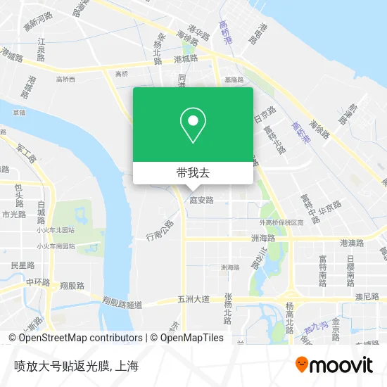 喷放大号贴返光膜地图