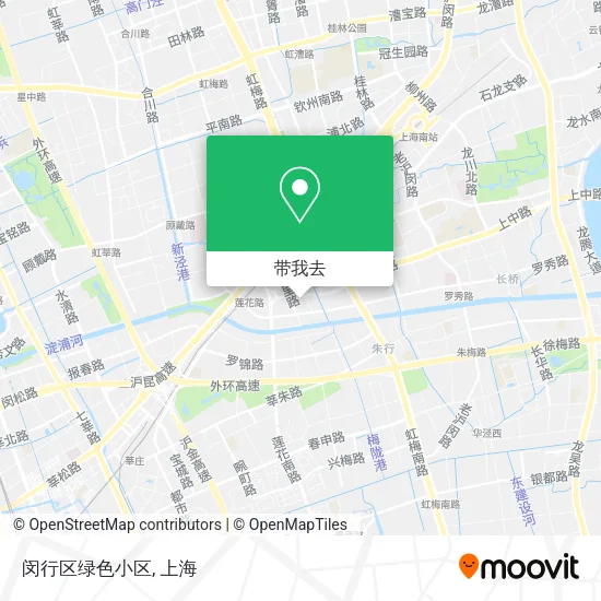 闵行区绿色小区地图