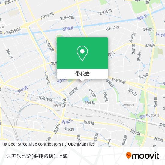 达美乐比萨(银翔路店)地图