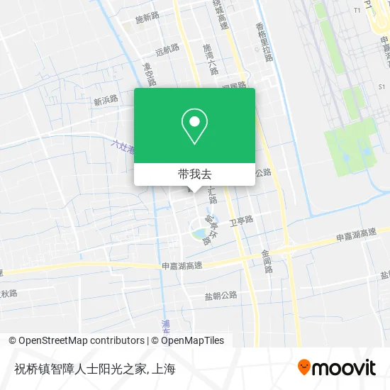 祝桥镇智障人士阳光之家地图