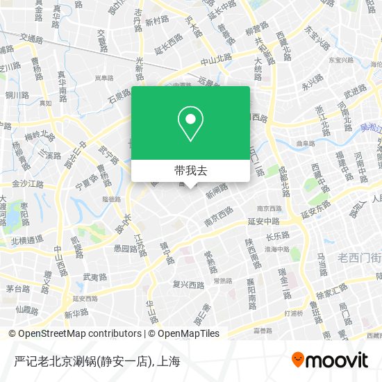 严记老北京涮锅(静安一店)地图