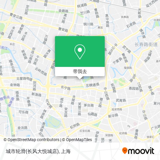 城市轮滑(长风大悦城店)地图