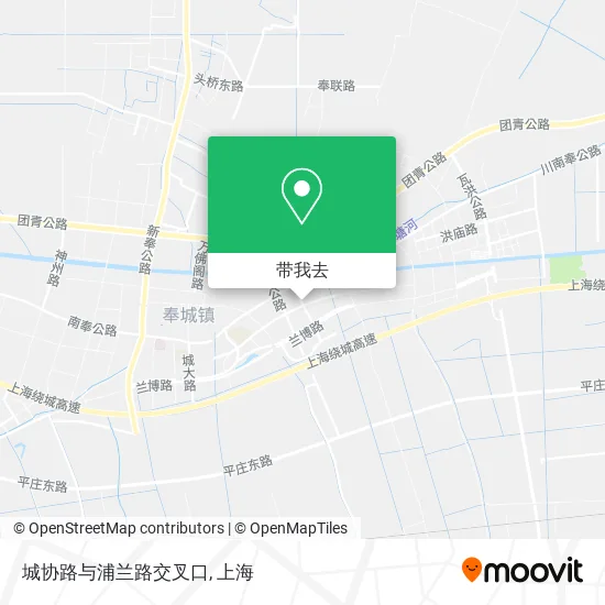 城协路与浦兰路交叉口地图