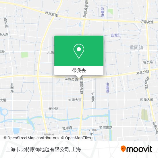 上海卡比特家饰地毯有限公司地图