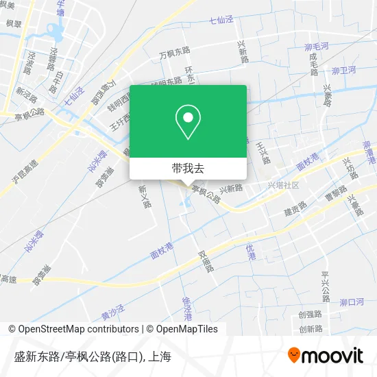 盛新东路/亭枫公路(路口)地图