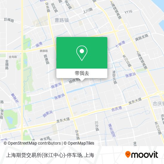上海期货交易所(张江中心)-停车场地图
