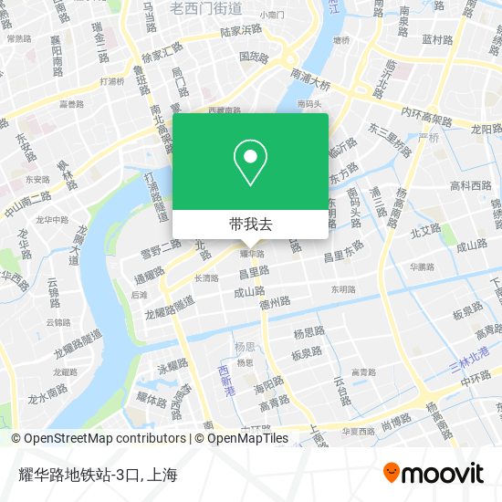 耀华路地铁站-3口地图