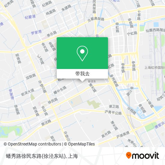 蟠秀路徐民东路(徐泾东站)地图