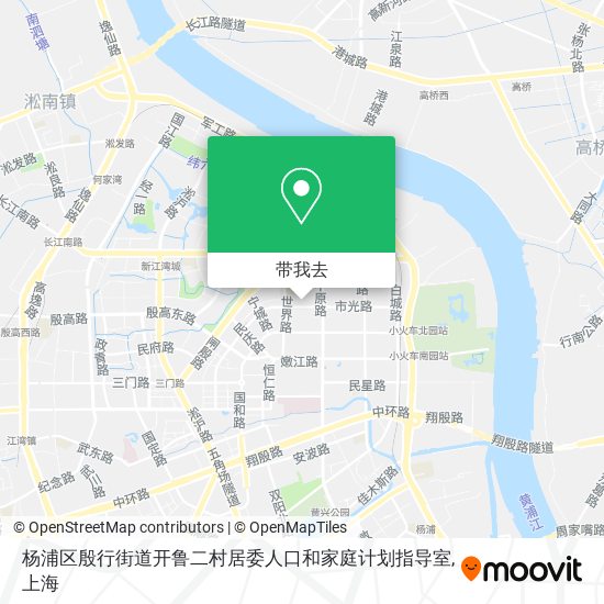 杨浦区殷行街道开鲁二村居委人口和家庭计划指导室地图