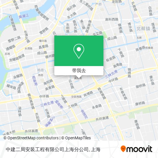 中建二局安装工程有限公司上海分公司地图