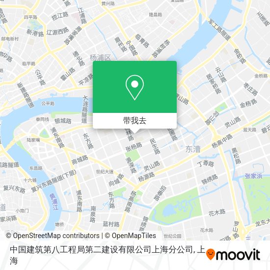 中国建筑第八工程局第二建设有限公司上海分公司地图