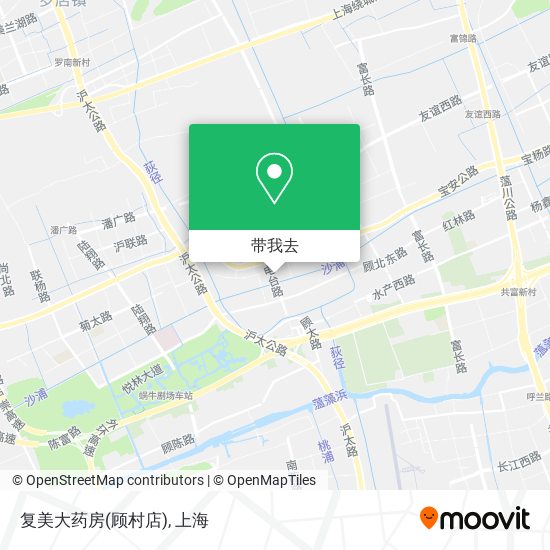 复美大药房(顾村店)地图