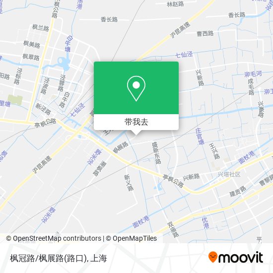 枫冠路/枫展路(路口)地图