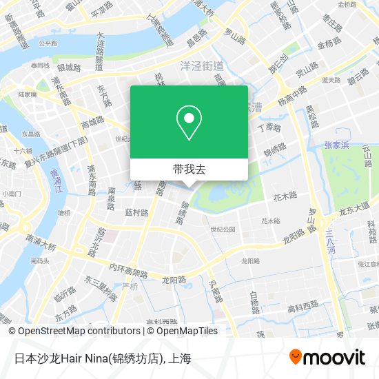 日本沙龙Hair Nina(锦绣坊店)地图