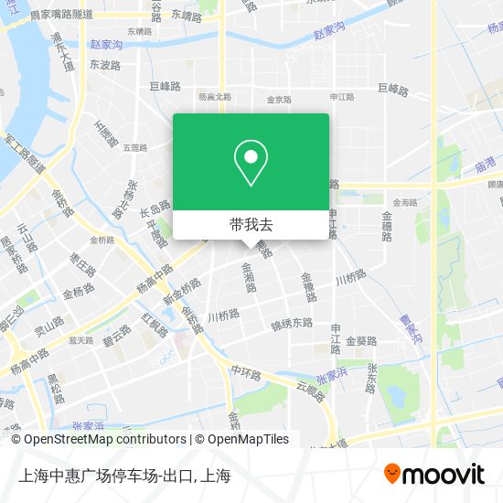 上海中惠广场停车场-出口地图